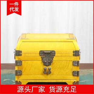 直播货源金丝楠木嫦娥奔月首饰盒 木质红木工艺品木质工