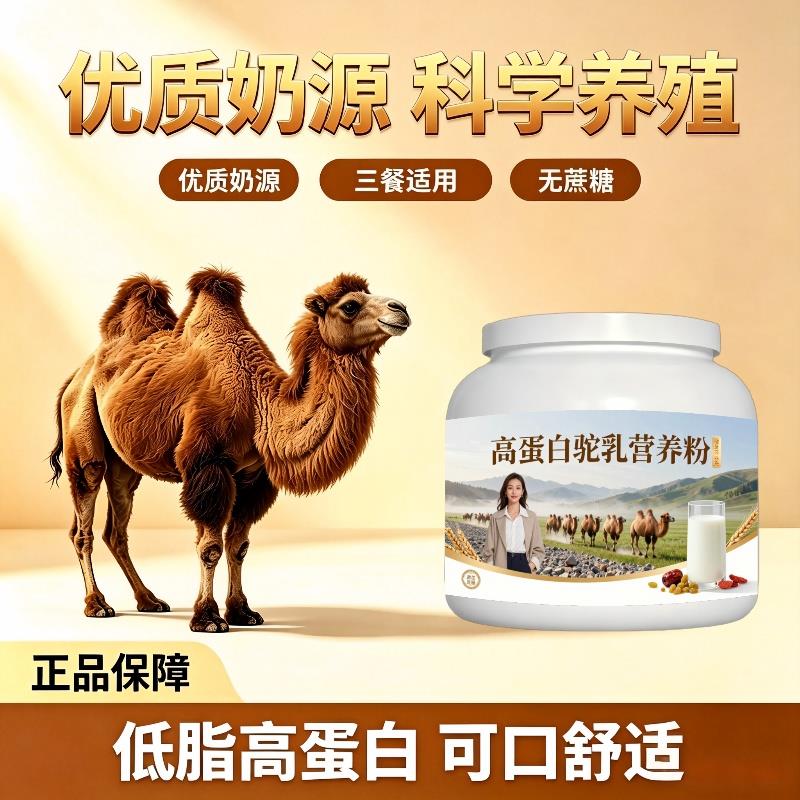 健身高蛋白驼乳粉日常高蛋白全营养骆驼营养粉牧场官方认证初乳配