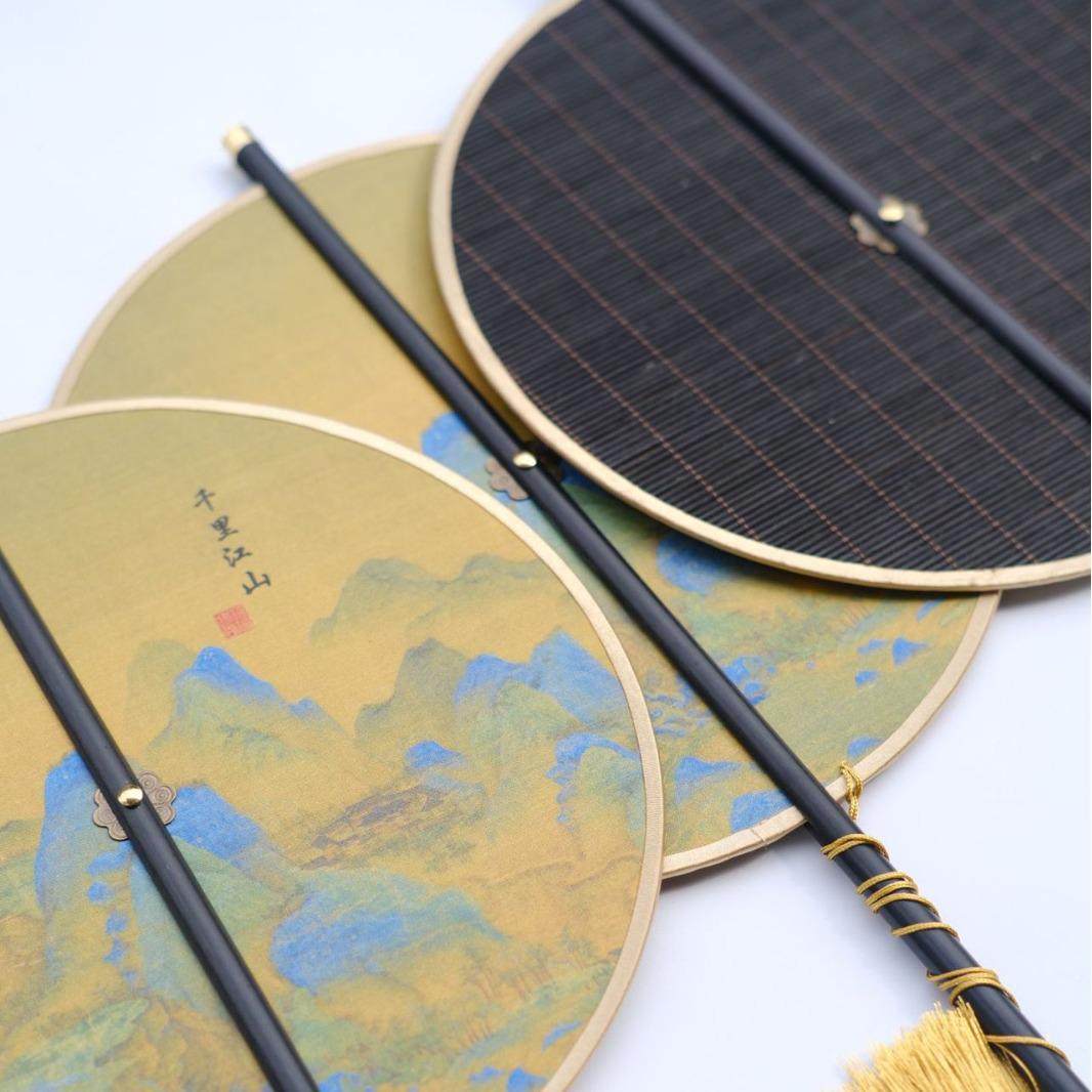 腰扇可卷曲中国风非遗夏季古典中国风纯手工折叠挂腰,居家日用,扇子,淘宝优惠券,粉丝福利购,淘宝优惠卷