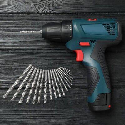 19 Pcs 1-10mm Mini Micro Spiral Twist Drill Bit Round Shank