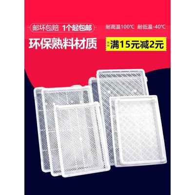 沥水网格板晒东西的干货网长方形食物晾晒筐塑料单冻器冷冻烘干盘