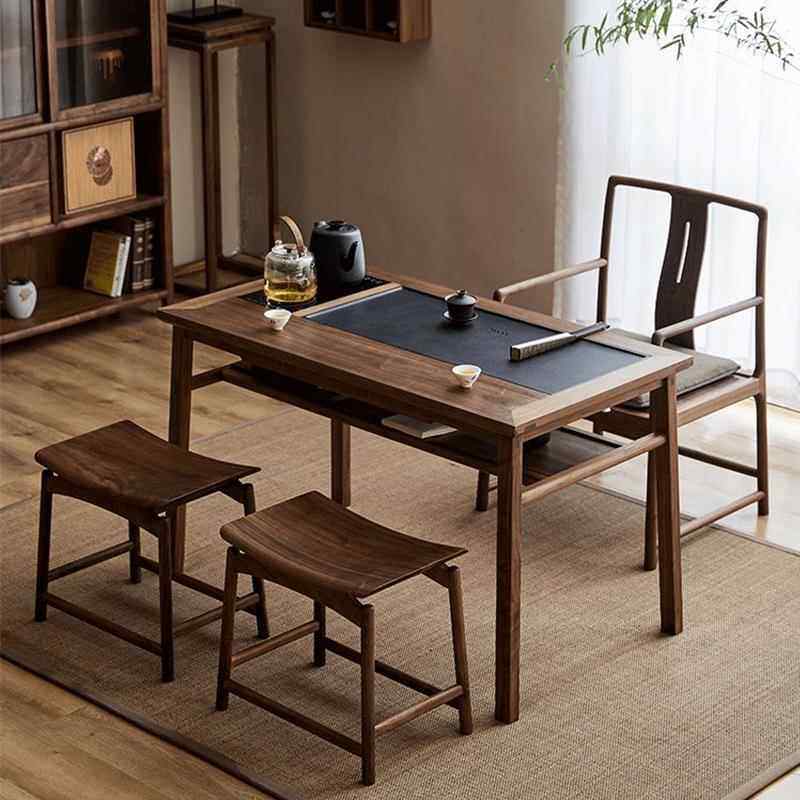 新中式阳台茶桌椅组合禅意北美黑胡桃木家用小型茶台喝茶桌泡茶桌,住宅家具,家用茶台/茶桌,淘宝优惠券,粉丝福利购,淘宝优惠卷