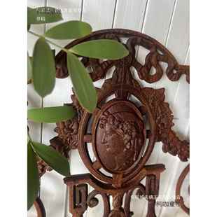 式 女栅神柯咖童铸铁欧挂隔壁断栏假窗花窗麦太保