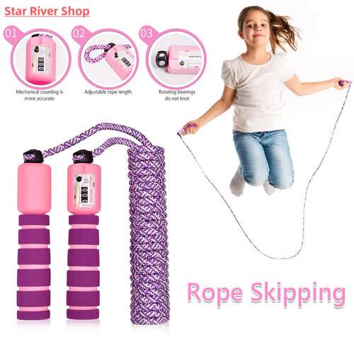 Counting Skipping Rope Fitness Exercise Jumping Ropes Childr