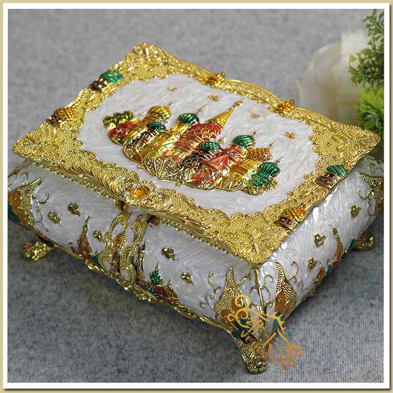 新款创意时尚公主首饰盒欧式饰纳收珠宝盒化妆盒盒品生日新婚礼品