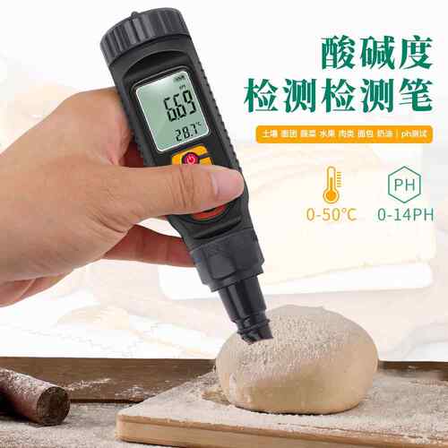 防水笔面团土壤PH计高精度家用食品专用温度计水果食物检测仪探针
