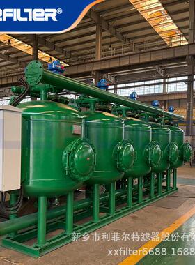 中水回用水处理多介质过滤器304不锈钢多层滤料反冲洗PLC控制