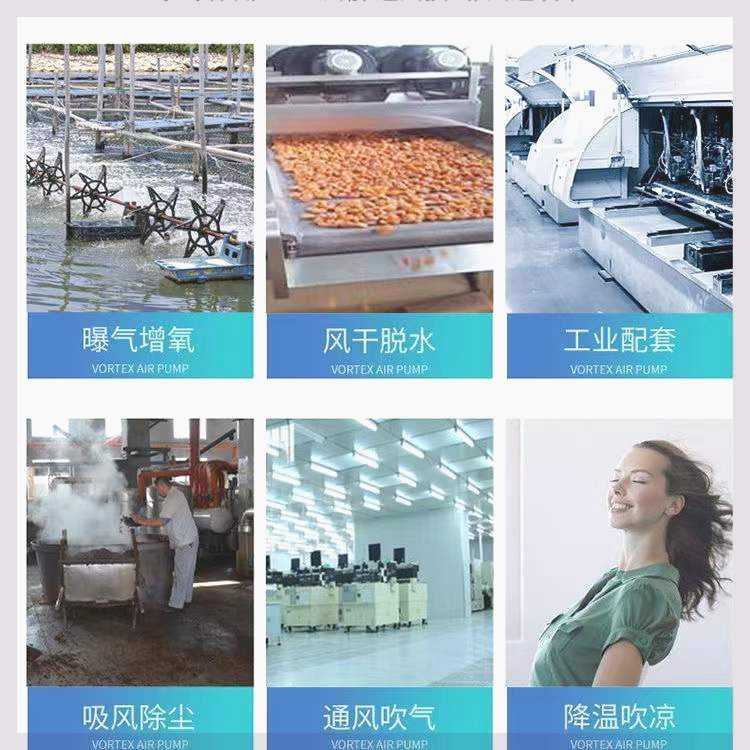 高压漩涡风机漩涡式气泵工业真空泵鱼塘增氧机强力鼓风机增氧泵