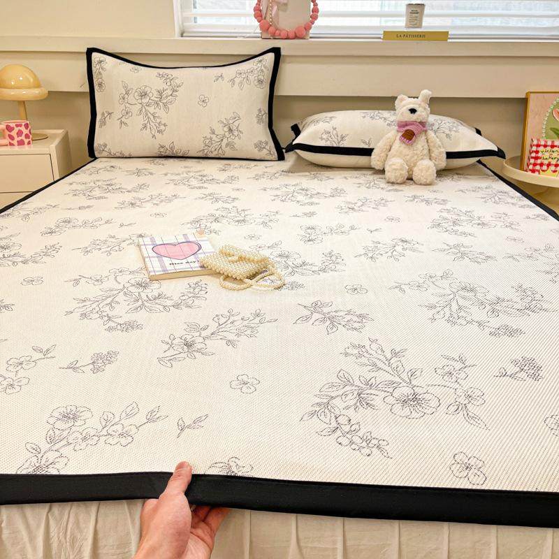 a类冰藤席2025夏季家用双人凉席三件套夏天宿舍单人席子软席,床上用品,藤席,淘宝优惠券,粉丝福利购,淘宝优惠卷