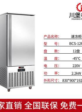 商用12盘冰柜插盘风冷无霜烘焙面包子超大容量急速冻机速冻柜