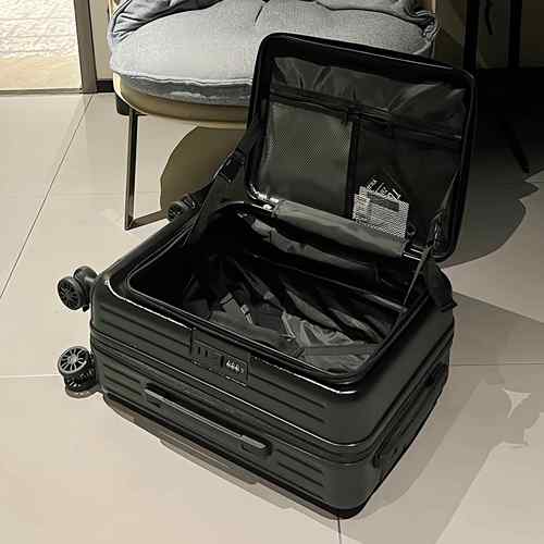 高档超箱大容量侧口行李箱2寸静音可扩展登0机箱PC开翻盖拉杆女旅