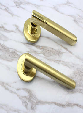 分体欧式配件锁执手室卧室门把手拉手不锈钢304把手内门