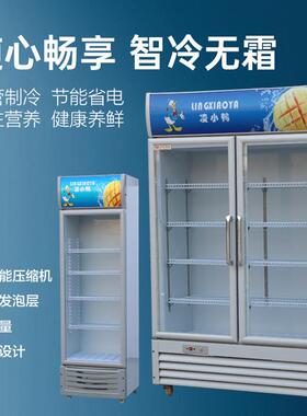 冷藏展示柜单门饮料柜商用双开门保鲜柜立式三门啤酒冰柜冰箱超市