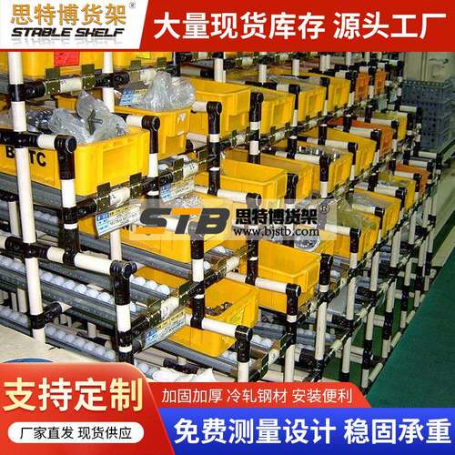 流利条货架自滑导向仓库分拣区滑轨流利式货架库房仓储货架厂家