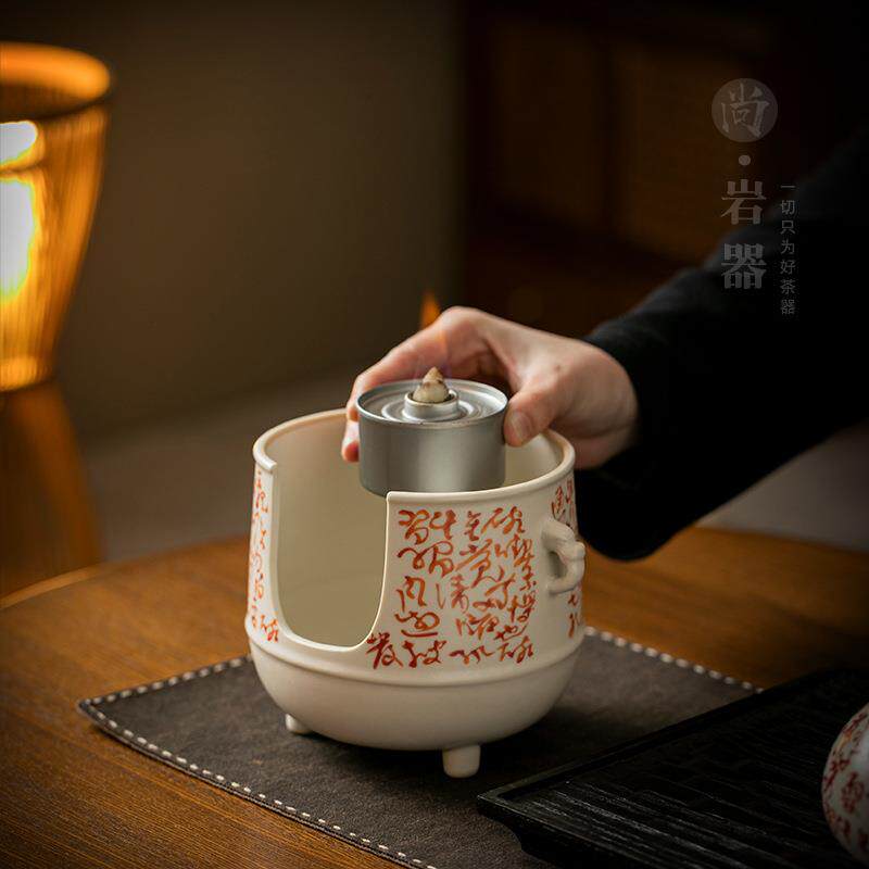 室内小型煮茶套装创意罐罐壶侧把公道杯温茶炉套装烤奶煮茶酒精炉