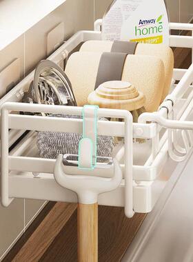 Sink Shelf Soap Sponge Drain Rack Kitchen Organizer Holder