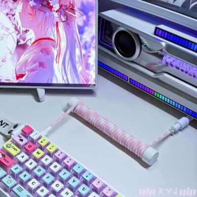 8K磁轴键盘客制化航插线键盘数据线EZ63/小蜜蜂Made68pro猛男粉色AI