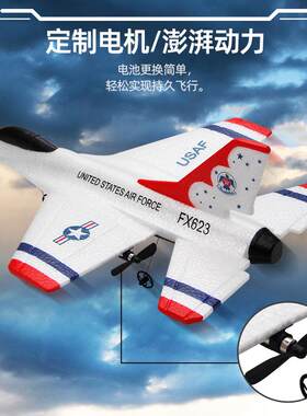 跨境新品FX623遥控飞机两通道F16战斗机固定翼泡沫航模飞机滑翔机