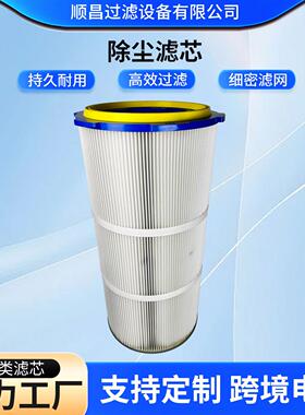 厂家现货批除尘滤筒过滤芯工业除尘聚酯纤维回收粉尘喷涂过滤器