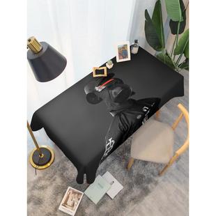 高档潮流NFT数字童头像防水免.洗厚桌布儿书客椅桌家用厅茶几防尘