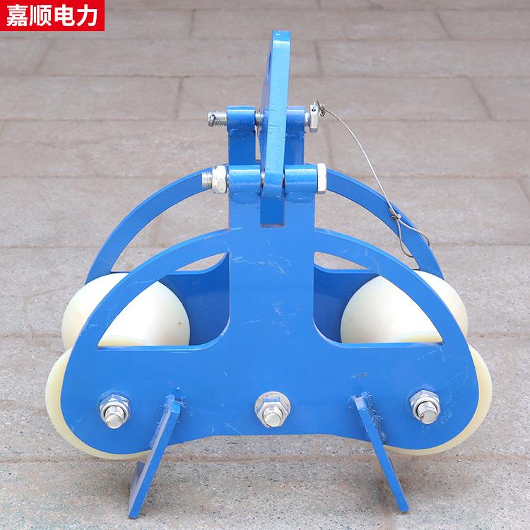 电缆滑轮左右双轮滑车二轮导线画面滑轮电力大弯井口地缆转角双轮