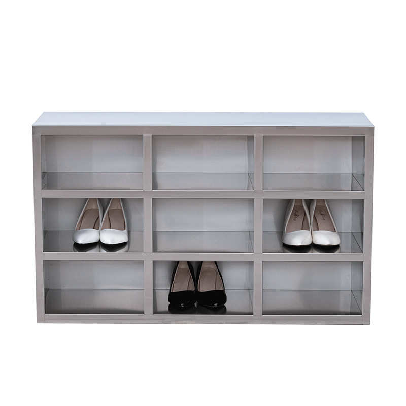 不锈钢鞋柜实验室多格多层单双面鞋柜无尘净化车间员工换鞋凳厂家