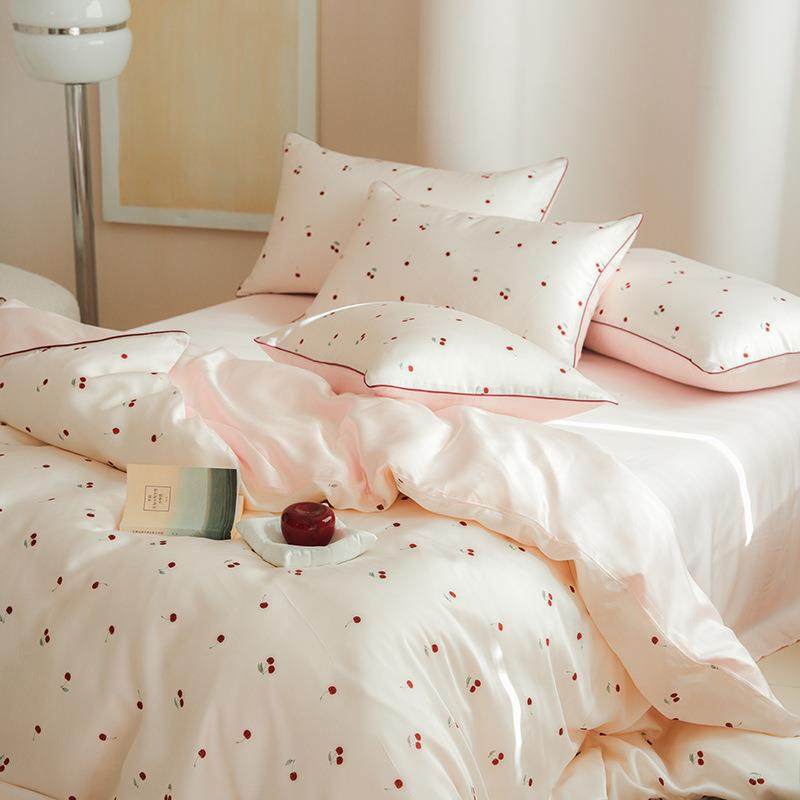 夏天60支兰精天丝四件套a类母婴级夏季冰丝凉感床单被套床上用品