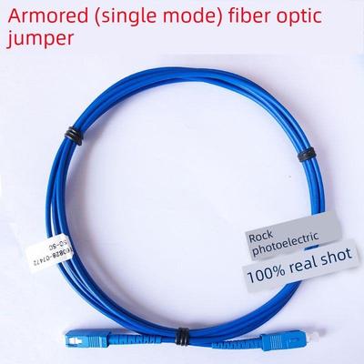电信级装甲光纤跳线Sc-Sc-Fc-Fc-Lc Pigtail 2/3/5/ 10m装甲跳线光纤回收