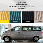 现代汇艺H1专用汽车定制汽车窗帘汽车双轨遮阳板侧百叶窗麂皮遮阳