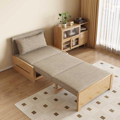 单实沙发折8308#床现代简木约可叠床伸缩阳台小户型客厅两用抽人