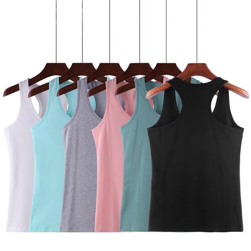 Broadband I-shaped vest, women's plus size knitted