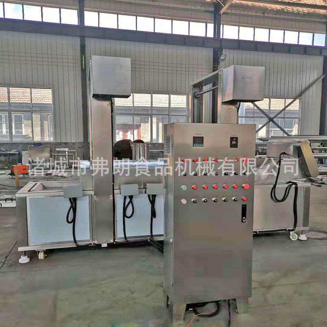 丸子成型蒸煮油炸生产线 鱼丸肉丸斩拌成型油炸流水线 加工定制