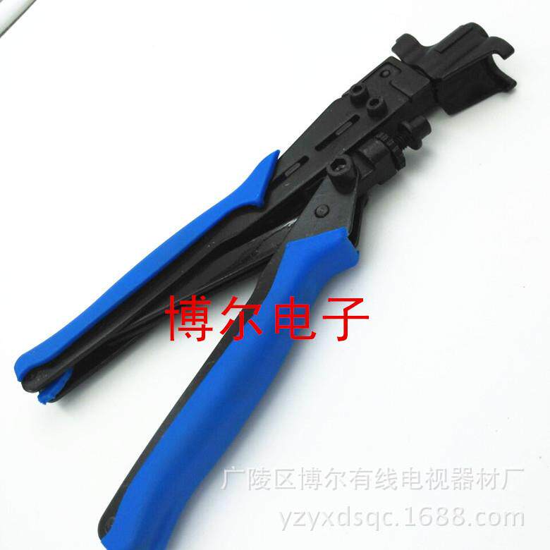 75-5-7挤压钳有线电缆挤压F头工具同轴线缆压接钳压接效率高