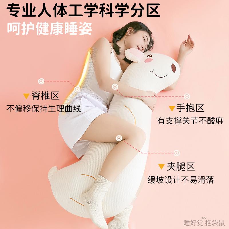孕妇睡觉卡通婴儿棉夹腿a类女侧睡可拆洗枕头儿童床上长条抱枕