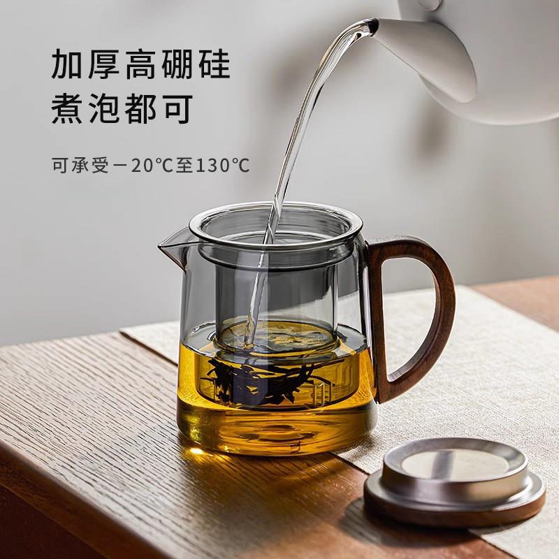 玻璃茶功具套装温家用茶盘型办公室书辰壶套客厅喝茶夫茶杯小耐高