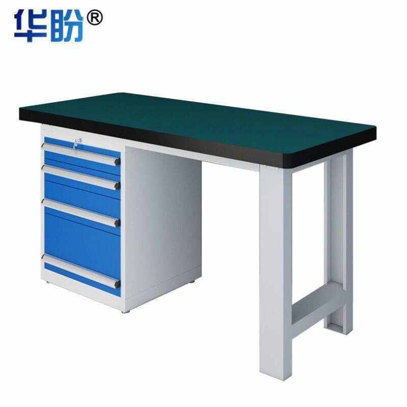 华盼重型工作台钳工操作台多功能维修桌流水线车间桌子1.8m四抽落