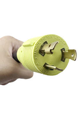 L5-30P公插头转NEMA 14-50R母头房车发电机扭锁适配器电源线NEMA