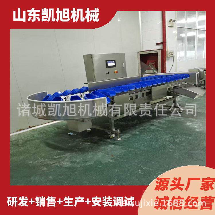 家禽肉品重量分级选别机乳鸽兔头称重分选机食品生产线称重流水线