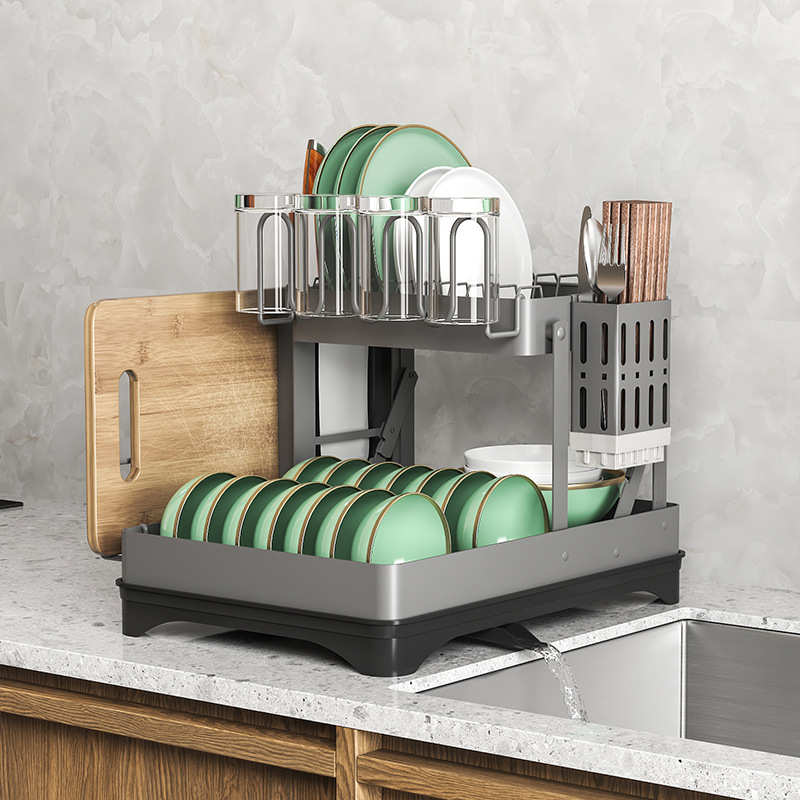 沥水酒杯架置筷用品厨房架笼物砧板碗盘折叠碗筷不锈钢收纳碗碟架