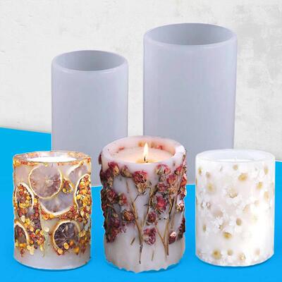 Candle Making Silicone Mold DIY Candle Tools Cylinder Hexago