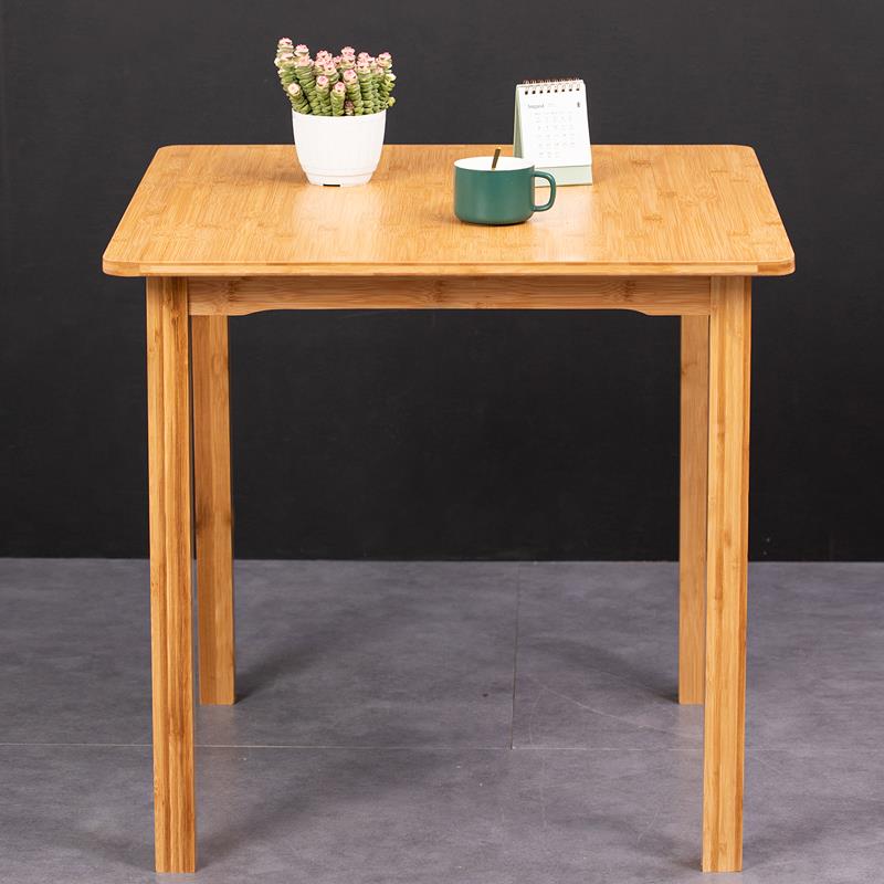 7T四方桌客餐桌正实方形吃饭厅桌简约创意506070茶桌木家用小型户