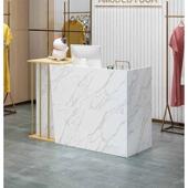 商台用收银服店铺小型收银桌柜台简约现代前台接待台轻奢装 店吧台