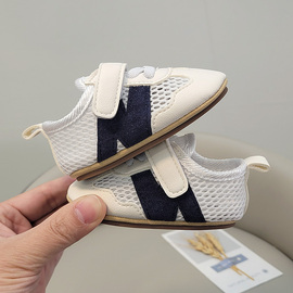 婴儿鞋子3-6-12月幼儿一岁男女宝宝，透气网布鞋防滑软底学步鞋春夏