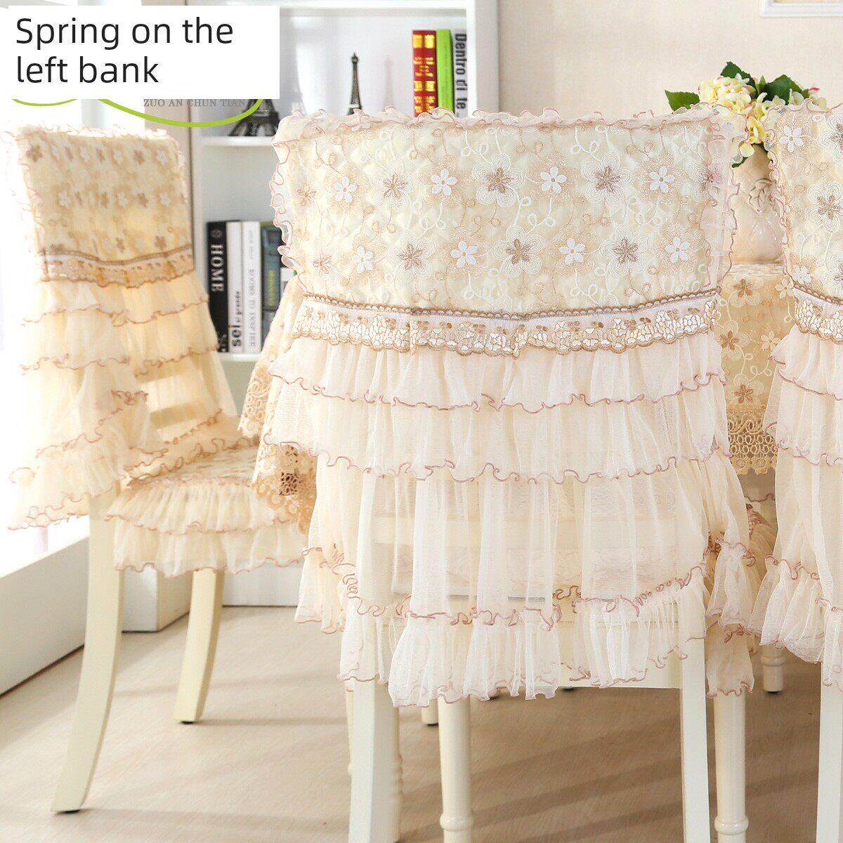 采购产品蕾丝餐桌布，椅子套，椅子垫套，餐桌和椅子套，织物家庭