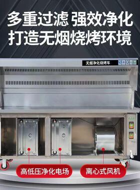 平吸款摆无烟烧车厂家户外移动带油烟净烤化商用夜市摊环烧MAGA-1