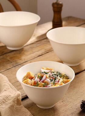 6 "Soup Bowl Ceramic Horn Pure White Creative Salad Bow