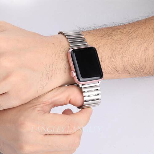 Elastic Watchband for Iwatch 38mm 40mm 44mm 42mm Woman Stain