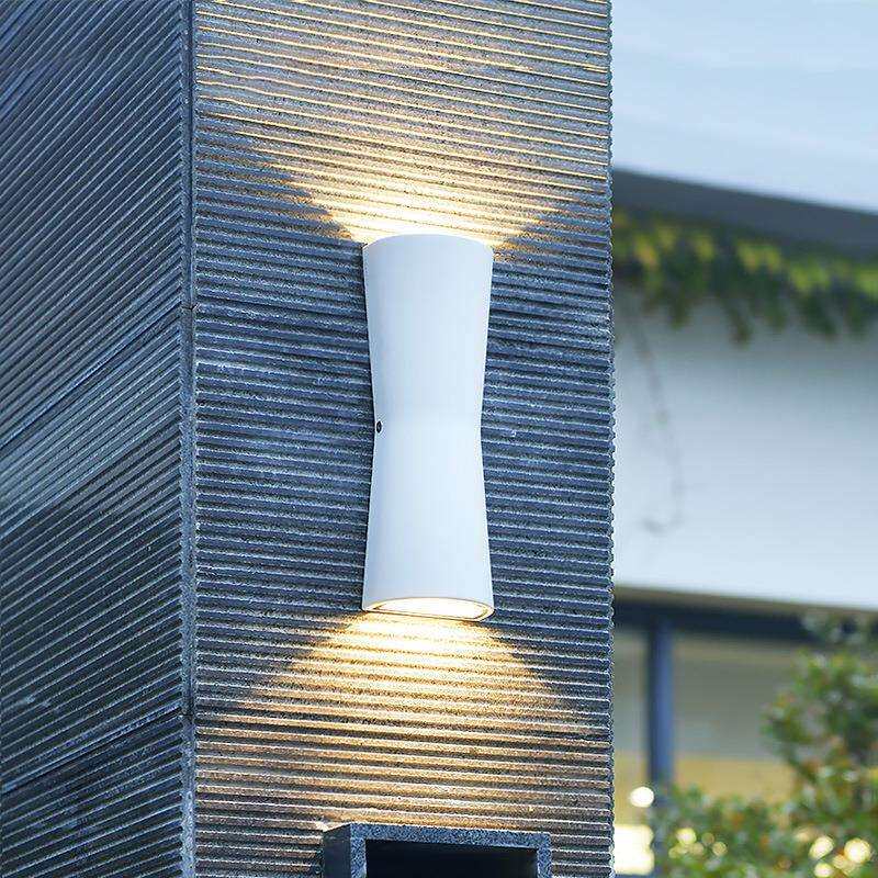 户外壁灯防水外墙庭院led上下打光射灯阳台卧室床头双头装饰壁灯