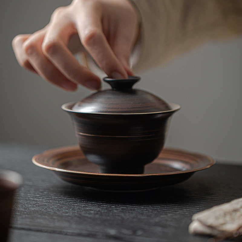 弥言纯手工粉引陶瓷干泡盘家用复古壶承盖碗茶壶托盘茶点盘果盘,餐饮具,茶具礼盒,淘宝优惠券,粉丝福利购,淘宝优惠卷