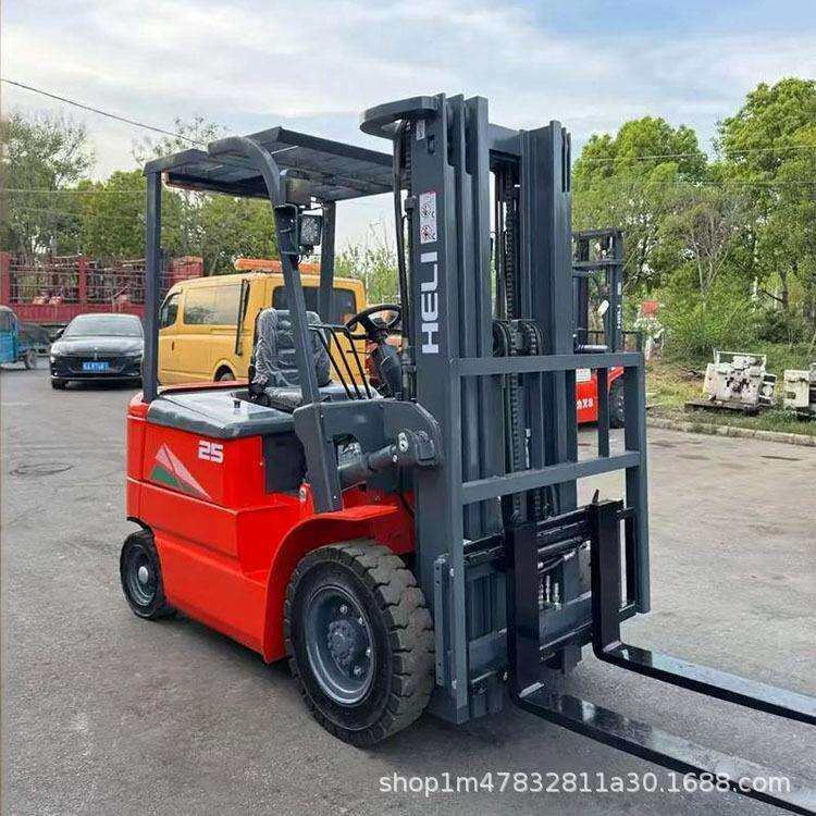 仓库搬货电动叉车 1吨2吨蓄电池堆高车操作简单运输方便